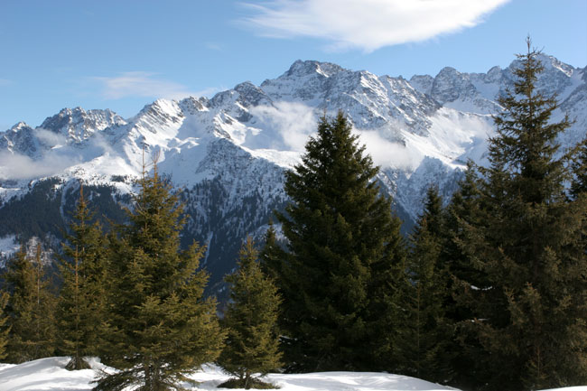 Raquettes et détente Belledonne