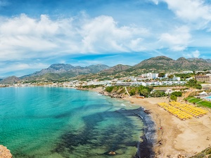Plage de Makrigialos en Cr�te