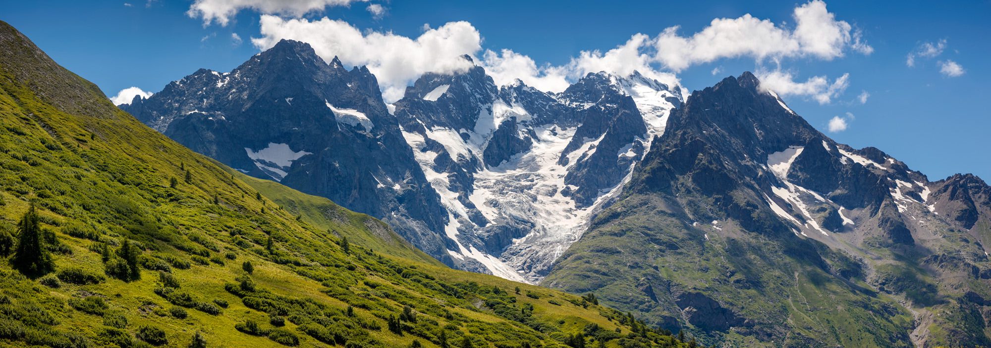 Trek - France : Un trek en famille face aux glaciers de la Meije